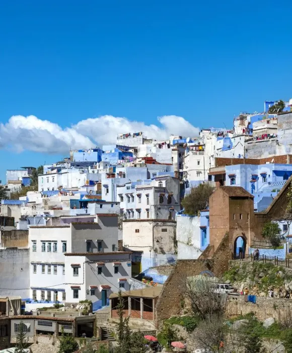 Framed Print : View on blue houses of the medina of Chefchaouen, Chaouen, reef mountains Framed Print : View on blue houses of the medina of Chefchaouen, Chaouen, reef mountains