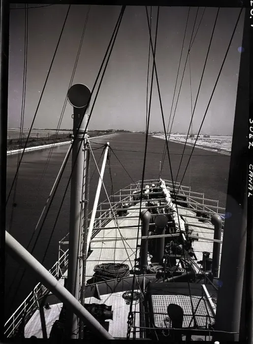 Framed Print : View From Boat Of Suez Canal Framed Print : View From Boat Of Suez Canal