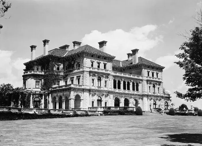 Framed Print : View Of The Breakers Mansion In Ri Framed Print : View Of The Breakers Mansion In Ri