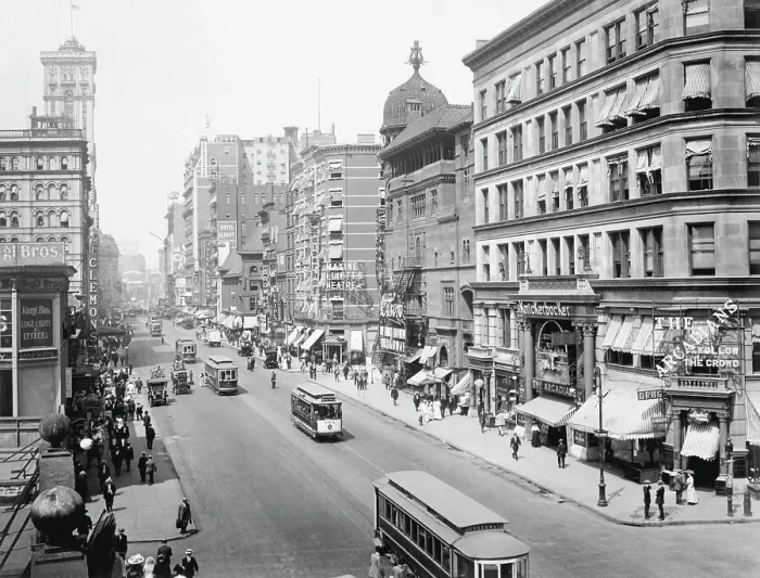 Framed Print : View of Broadway from 38th Street Framed Print : View of Broadway from 38th Street