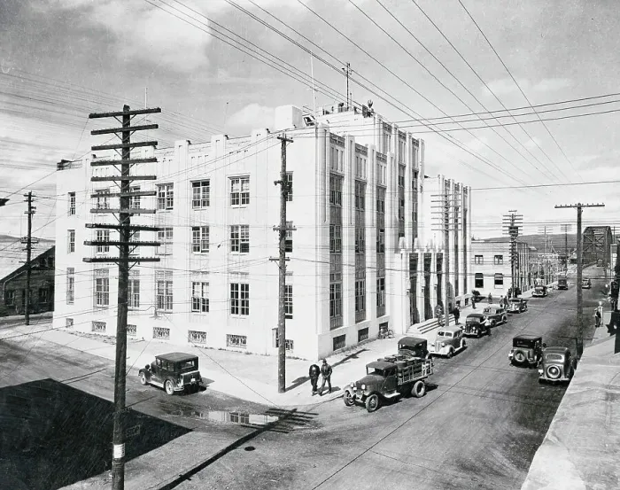 Framed Print : View of Buildings and Cars on Street in Fairbanks, Alaska Framed Print : View of Buildings and Cars on Street in Fairbanks, Alaska