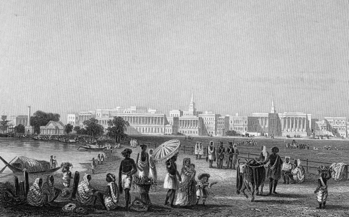 Framed Print : View Of Calcutta From The Esplanade Framed Print : View Of Calcutta From The Esplanade