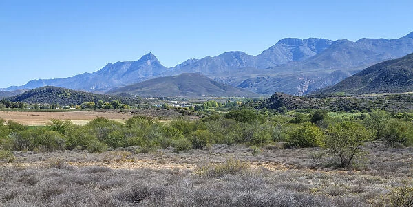 View of Calitzdorp in the distance