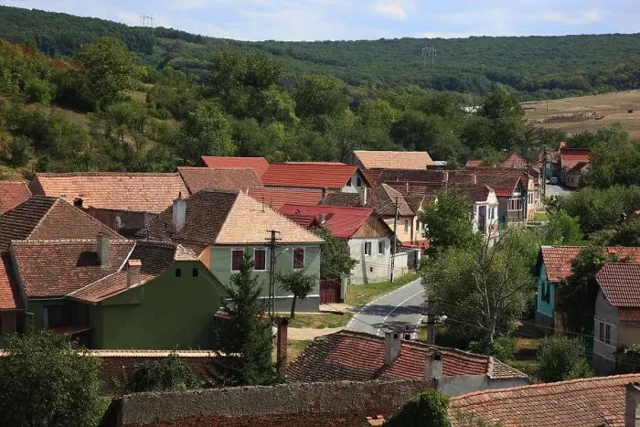 Framed Print : View of Calnic from the Counts Castle. Calnic, German Kelling, is a municipality in Alba County in Transylvania, Romania Framed Print : View of Calnic from the Counts Castle. Calnic, German Kelling, is a municipality in Alba County in Transylvania, Romania