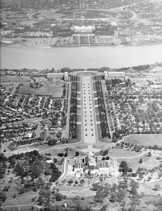 Framed Print : View of Canberra, Australia Framed Print : View of Canberra, Australia