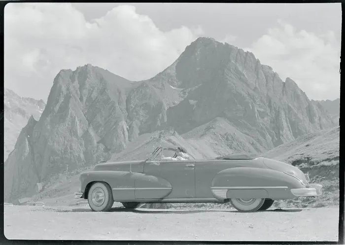 Framed Print : View of Car in Pyrenees