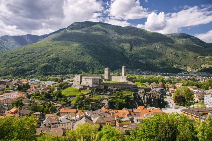 Framed Print : View over Castelgrande, Bellinzona, Switzerland Framed Print : View over Castelgrande, Bellinzona, Switzerland