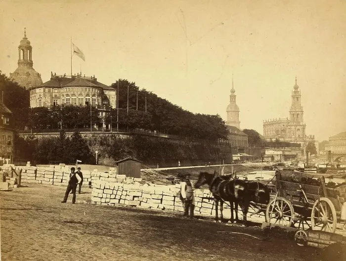 Framed Print : View of the Church of Our Lady and Stadtkirche in Dresden in 1860, Saxony, Germany, Historical, digitally restored reproduction from an 18th or 19th century original Framed Print : View of the Church of Our Lady and Stadtkirche in Dresden in 1860, Saxony, Germany, Historical, digitally restored reproduction from an 18th or 19th century original