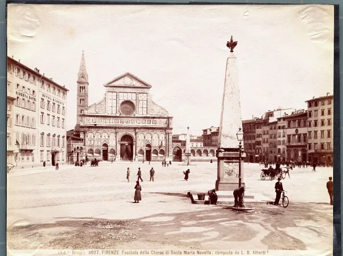 Framed Print : View of Church of Santa Maria Novella