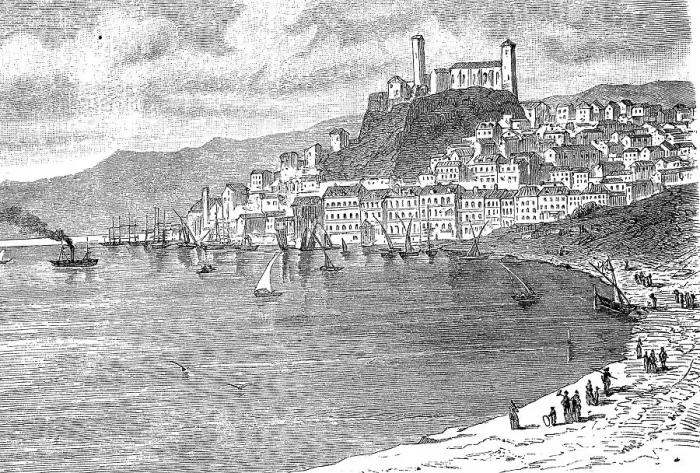 Framed Print : View of the city of Cannes in the South of France, France, in 1880, Historic, digitally restored reproduction of an original 19th century original Framed Print : View of the city of Cannes in the South of France, France, in 1880, Historic, digitally restored reproduction of an original 19th century original