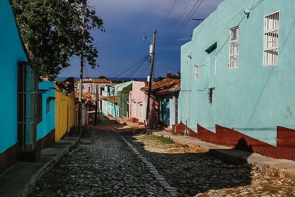View on city street in Trinidad, Cuba