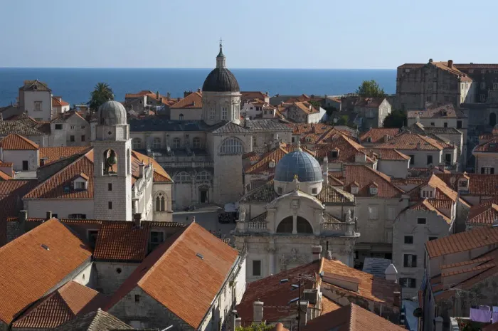 Framed Print : View from the city walls, historic centre, Dubrovnik, Dalmatia, Croatia Framed Print : View from the city walls, historic centre, Dubrovnik, Dalmatia, Croatia