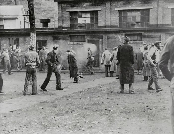 Framed Print : View of Coal Mine Strikers in West Virginia Framed Print : View of Coal Mine Strikers in West Virginia