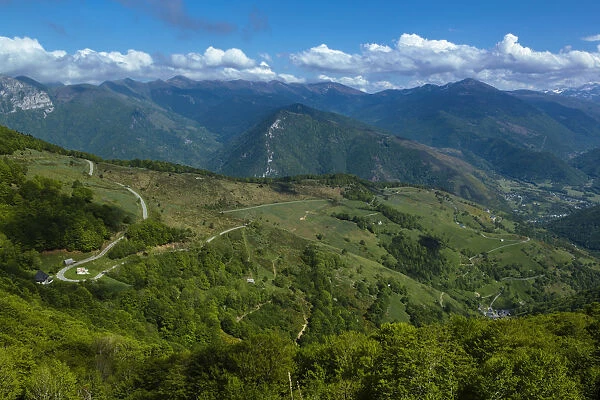 View from the col d Aspin, national park of Pyrenees, Hautes Pyrenees, France