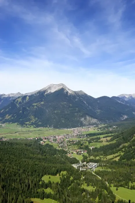 Framed Print : View of the community of Ehrwald, Ammergau Alps at back, Tyrol, Austria, Europe, PublicGround Framed Print : View of the community of Ehrwald, Ammergau Alps at back, Tyrol, Austria, Europe, PublicGround