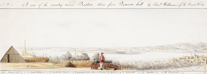 Framed Print : View of the country around Boston Framed Print : View of the country around Boston