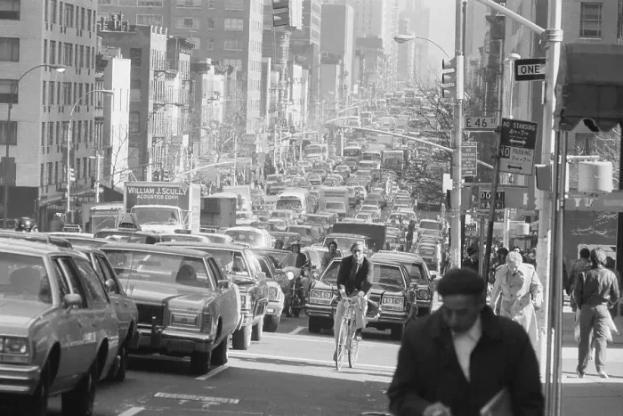 Framed Print : View of Crowded New York Street Framed Print : View of Crowded New York Street