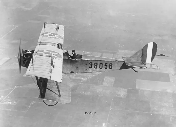 Framed Print : View of Curtiss JN-6H Jenny training plane