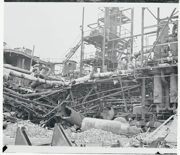 Framed Print : View of Destruction in Germany Framed Print : View of Destruction in Germany