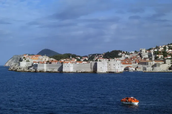 Framed Print : View of Dubrovnik from the sea, Croatia Framed Print : View of Dubrovnik from the sea, Croatia