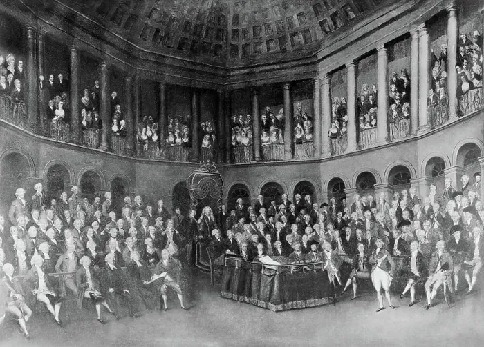 Framed Print : View of Early Irish House of Commons Convention Members Framed Print : View of Early Irish House of Commons Convention Members
