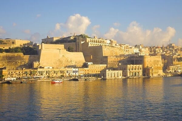 View in early morning of Valletta, Malta