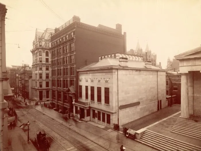 Framed Print : View East Along Chestnut Street