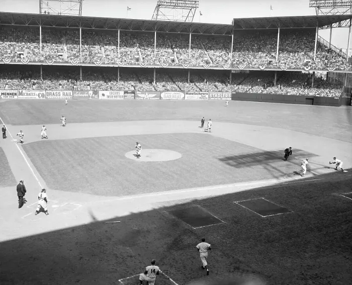 Framed Print : View Of Ebbets Field During the 1956 World Series Framed Print : View Of Ebbets Field During the 1956 World Series