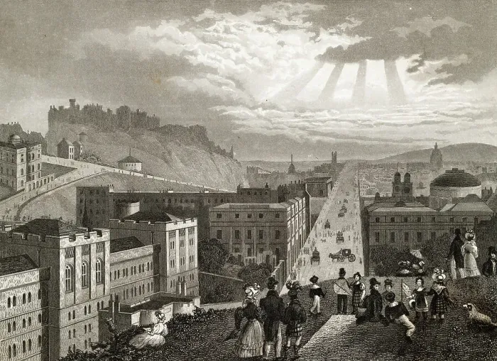 Framed Print : View of Edinburgh, Scotland Framed Print : View of Edinburgh, Scotland
