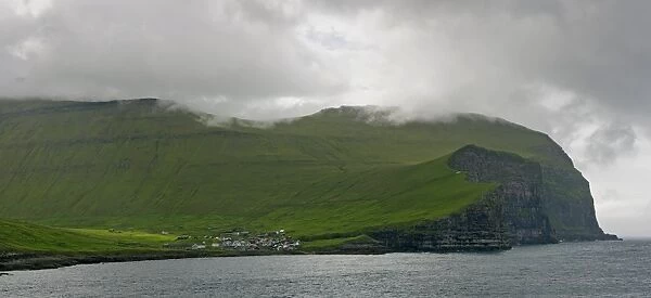 View from the ferry Norroena to the Faroe Islands, Denmark, Europe
