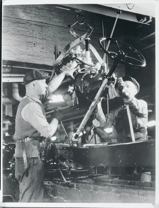 Framed Print : View of Final Assembly at Ford Motor Company Plant Framed Print : View of Final Assembly at Ford Motor Company Plant