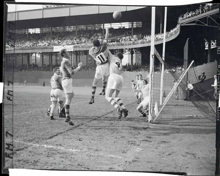 Framed Print : View of Football Players in Action