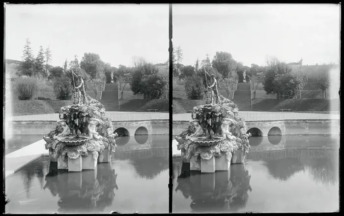 Framed Print : View of Fountain of Neptune at Boboli Garden Framed Print : View of Fountain of Neptune at Boboli Garden