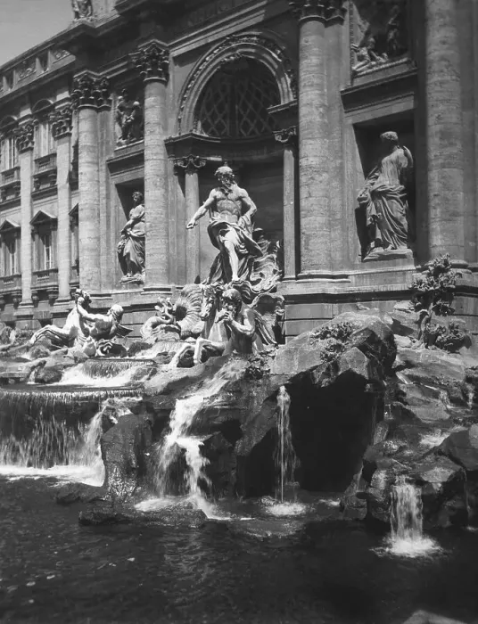 Framed Print : View of the Fountain of the Trevi
