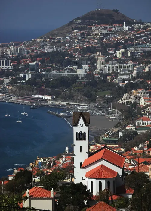 Framed Print : View of Funchal city and harbour, Madeira Framed Print : View of Funchal city and harbour, Madeira