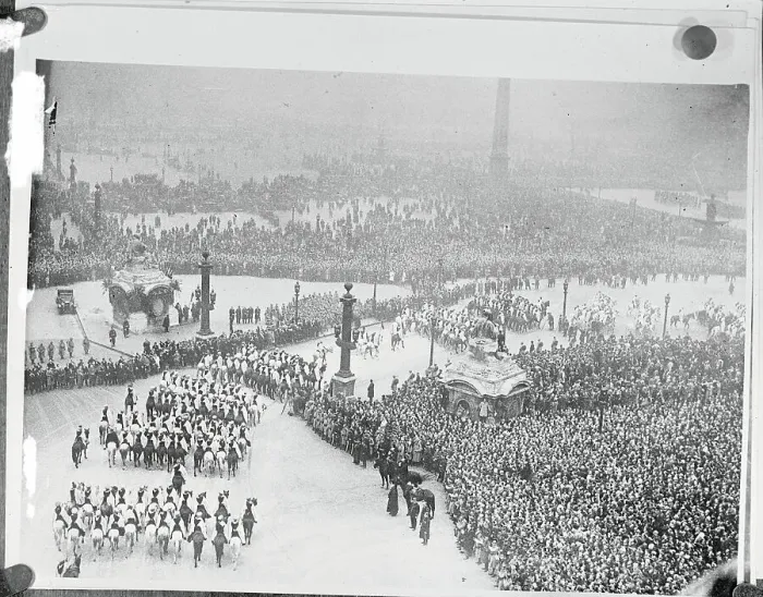 Framed Print : View of Funeral Procession for Ferdinand Foch Framed Print : View of Funeral Procession for Ferdinand Foch