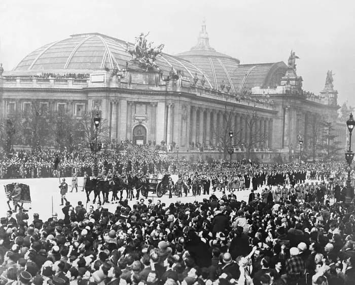 Framed Print : View of Funeral Procession for Ferdinand Foch Framed Print : View of Funeral Procession for Ferdinand Foch