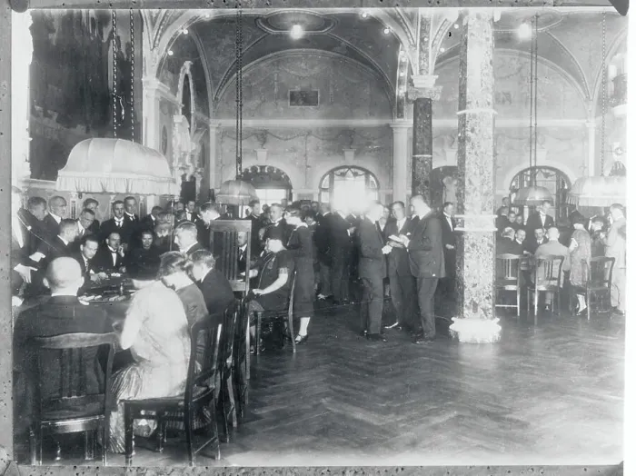 Framed Print : View of Gamblers in Polish Casino Framed Print : View of Gamblers in Polish Casino