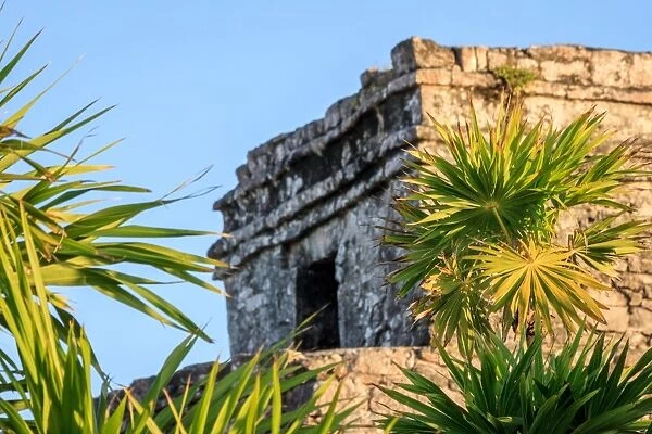 View of God of Winds Temple, Tulum, Mexico