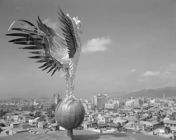 Framed Print : View of Golden Phoenix Statue in Hiroshima Framed Print : View of Golden Phoenix Statue in Hiroshima