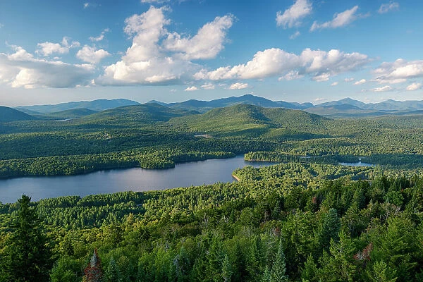 View from Goodnow Mountain, Adirondack Mountains, New York State, USA
