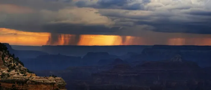 Framed Print : View of the Grand Canyon at sunset with storm clouds, viewing point Mather Point, South Rim, Grand Canyon, at Tusayan, Arizona, USA Framed Print : View of the Grand Canyon at sunset with storm clouds, viewing point Mather Point, South Rim, Grand Canyon, at Tusayan, Arizona, USA
