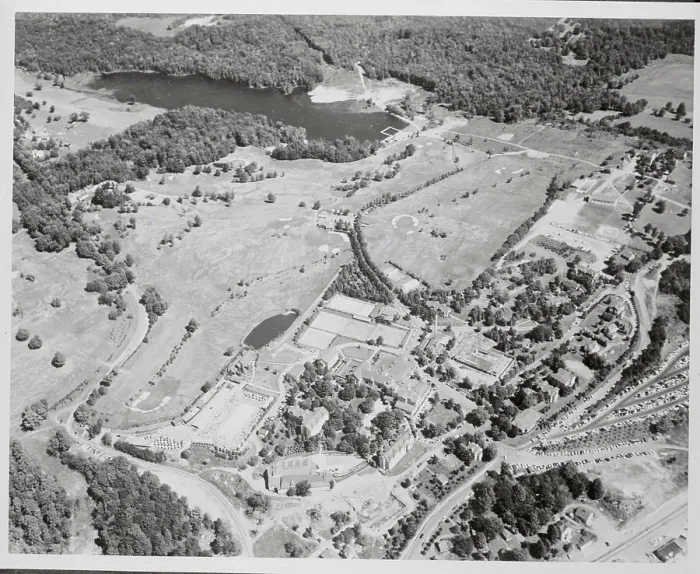 Framed Print : View of Grossinger's in 1960 Framed Print : View of Grossinger's in 1960