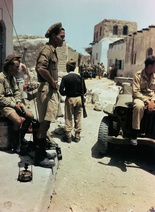 Framed Print : View of Haganah Troops Waiting Framed Print : View of Haganah Troops Waiting