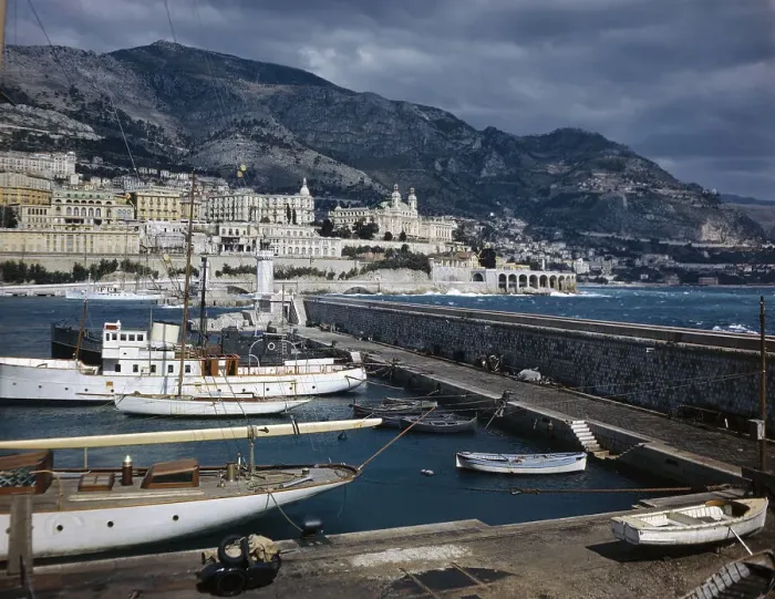 Framed Print : View of Harbor and Breakwater of Monte Carlo Framed Print : View of Harbor and Breakwater of Monte Carlo