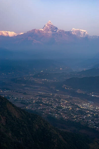 View of the Himalayas from Sarangkot, Pokhara, Nepal