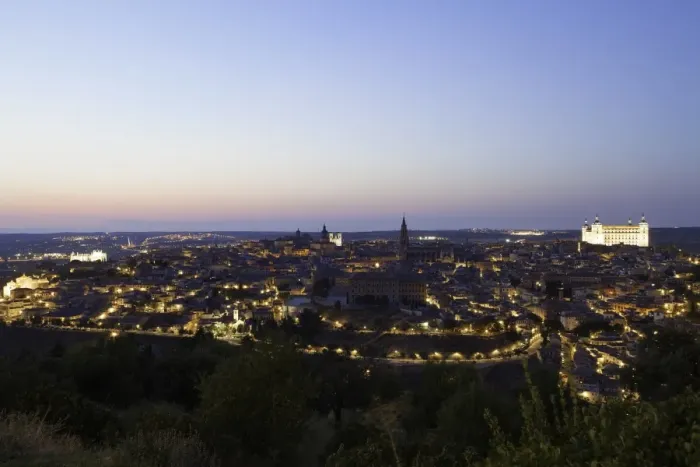 Framed Print : View of the historic center of Toledo Framed Print : View of the historic center of Toledo