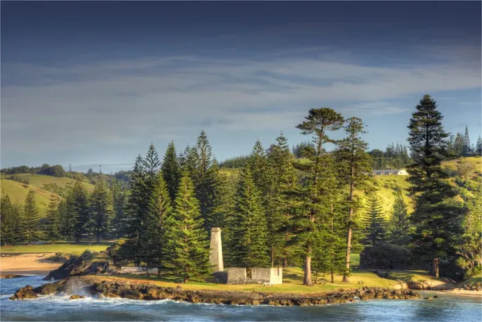 Framed Print : A view to the historic convict built Salt house sitting by Emily bay, Kingston, Norfolk Island Framed Print : A view to the historic convict built Salt house sitting by Emily bay, Kingston, Norfolk Island