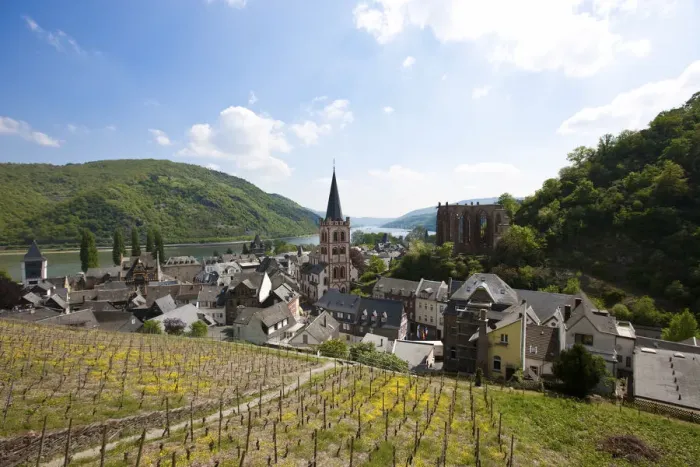 Framed Print : View on the historic district of Bacharach, Unesco World Heritage Site Upper Middle Rhine Valley, Rhineland Palatinate, Germany, Europe, PublicGround Framed Print : View on the historic district of Bacharach, Unesco World Heritage Site Upper Middle Rhine Valley, Rhineland Palatinate, Germany, Europe, PublicGround