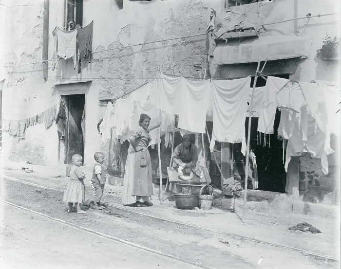 Framed Print : View of Homemakers During Washday Framed Print : View of Homemakers During Washday